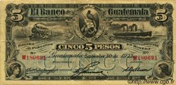 5 Pesos GUATEMALA  1922 PS.145 VF