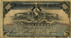 100 Pesos GUATEMALA  1920 PS.147d VG