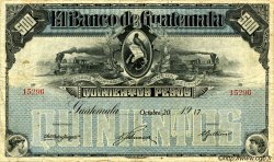 500 Pesos GUATEMALA  1917 PS.148a BC+