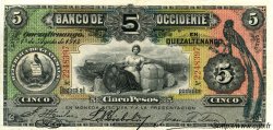 5 Pesos GUATEMALA  1914 PS.176b AU