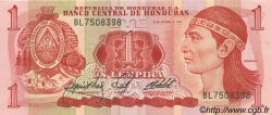 1 Lempira HONDURAS  1984 P.068b UNC