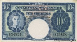 10 Shillings JAMAICA  1940 P.38b EBC