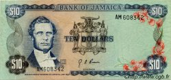 10 Dollars JAMAICA  1976 P.62 MBC+