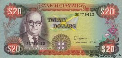 20 Dollars JAMAICA  1981 P.68b EBC+