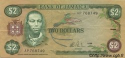 2 Dollars JAMAIKA  1985 P.69a fVZ