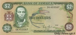 2 Dollars GIAMAICA  1987 P.69b FDC