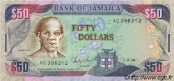 50 Dollars JAMAICA  1988 P.73a UNC