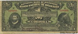 1 Cordoba NICARAGUA  1914 P.055a RC+