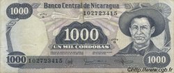 1000 Cordobas NICARAGUA  1985 P.145b TTB