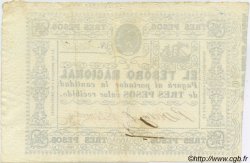 3 Pesos PARAGUAY  1865 P.023 VZ