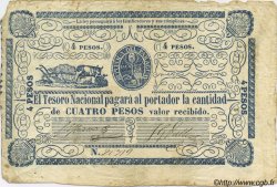 4 Pesos PARAGUAY  1865 P.024 BC