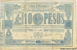 10 Pesos PARAGUAY  1865 P.026 VF