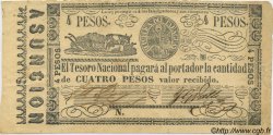 4 Pesos PARAGUAY  1865 P.028 VZ