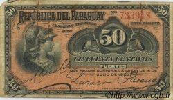 50 Centavos PARAGUAY  1903 P.105a F-
