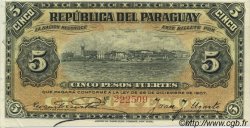 5 Pesos PARAGUAY  1907 P.118 fST
