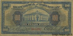 100 Pesos PARAGUAY  1923 P.167 SGE