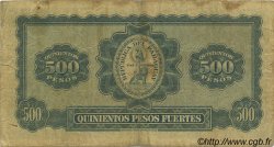 5 Guaranies sur 500 Pesos PARAGUAY  1943 P.174 MB