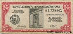 25 Centavos Oro DOMINICAN REPUBLIC  1961 P.087a F
