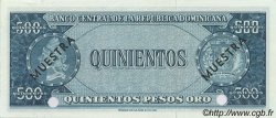 500 Pesos Oro Spécimen RÉPUBLIQUE DOMINICAINE  1964 P.105s FDC