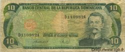 10 Pesos Oro RÉPUBLIQUE DOMINICAINE  1988 P.119c MB