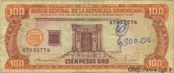 100 Pesos Oro DOMINICAN REPUBLIC  1988 P.128a F