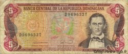 5 Pesos Oro RÉPUBLIQUE DOMINICAINE  1990 P.131 TB