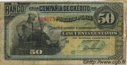 50 Centavos DOMINICAN REPUBLIC  1880 PS.102a F
