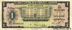 1 Colon EL SALVADOR  1963 P.100a SPL