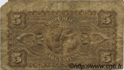 5 Centavos ARGENTINIEN  1884 P.005 SGE