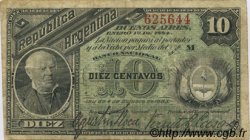 10 Centavos ARGENTINA  1884 P.006 BC a MBC