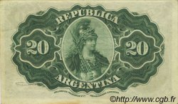 20 Centavos ARGENTINA  1895 P.229 AU