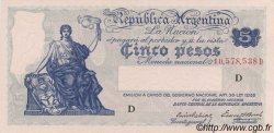 5 Pesos ARGENTINIEN  1935 P.252a fST