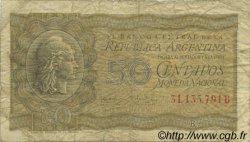 50 Centavos ARGENTINA  1951 P.261 VG