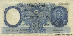 500 Pesos ARGENTINA  1954 P.273a VF