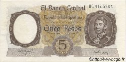 5 Pesos ARGENTINA  1960 P.275a q.FDC