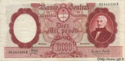 10000 Pesos ARGENTINA  1961 P.281a VF+