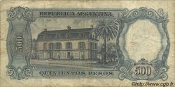 5 Pesos sur 500 Pesos ARGENTINA  1969 P.283 VG