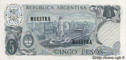 5 Pesos Spécimen ARGENTINA  1971 P.288s FDC