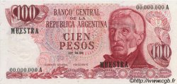 100 Pesos Spécimen ARGENTINA  1971 P.291s FDC