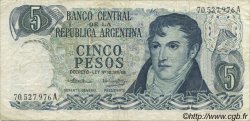 5 Pesos ARGENTINIEN  1974 P.294 SS