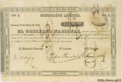 100 Pesos ARGENTINA  1859 PS.0204 MBC+