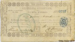 1 Peso ARGENTINA  1861 PS.0225b VF