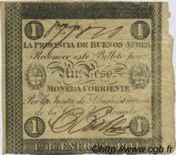1 Peso ARGENTINA  1854 PS.0403 MBC