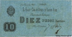 10 Pesos ARGENTINA  1864 PS.0443 q.BB