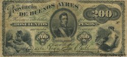 200 Pesos ARGENTINIEN  1869 PS.0496 fS