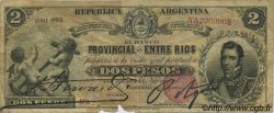 2 Pesos ARGENTINA  1891 PS.1142a F+