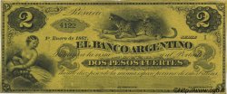 2 Pesos Fuertes ARGENTINA  1867 PS.1532 q.SPL