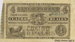 4 Reales Bolivianos ARGENTINIEN  1868 PS.1814a fVZ