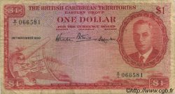 1 Dollar EAST CARIBBEAN STATES  1950 P.01 MB