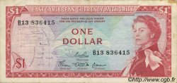 1 Dollar EAST CARIBBEAN STATES  1965 P.13b MBC